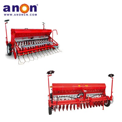 ANON四輪拖拉機帶谷子精播機 高粱播種機 小顆粒精播機