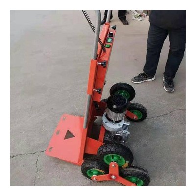 搬運貨物上下樓沒有電梯用什么機器電動爬樓機載物送貨上下樓車