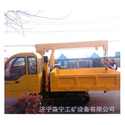 山東生產橡膠履帶載重8噸運輸車 山地四不像自卸式履帶四驅車