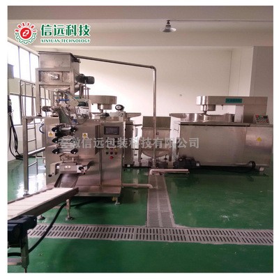 火鍋底料袋中袋二次包裝線，袋裝火鍋料大袋套小袋包裝