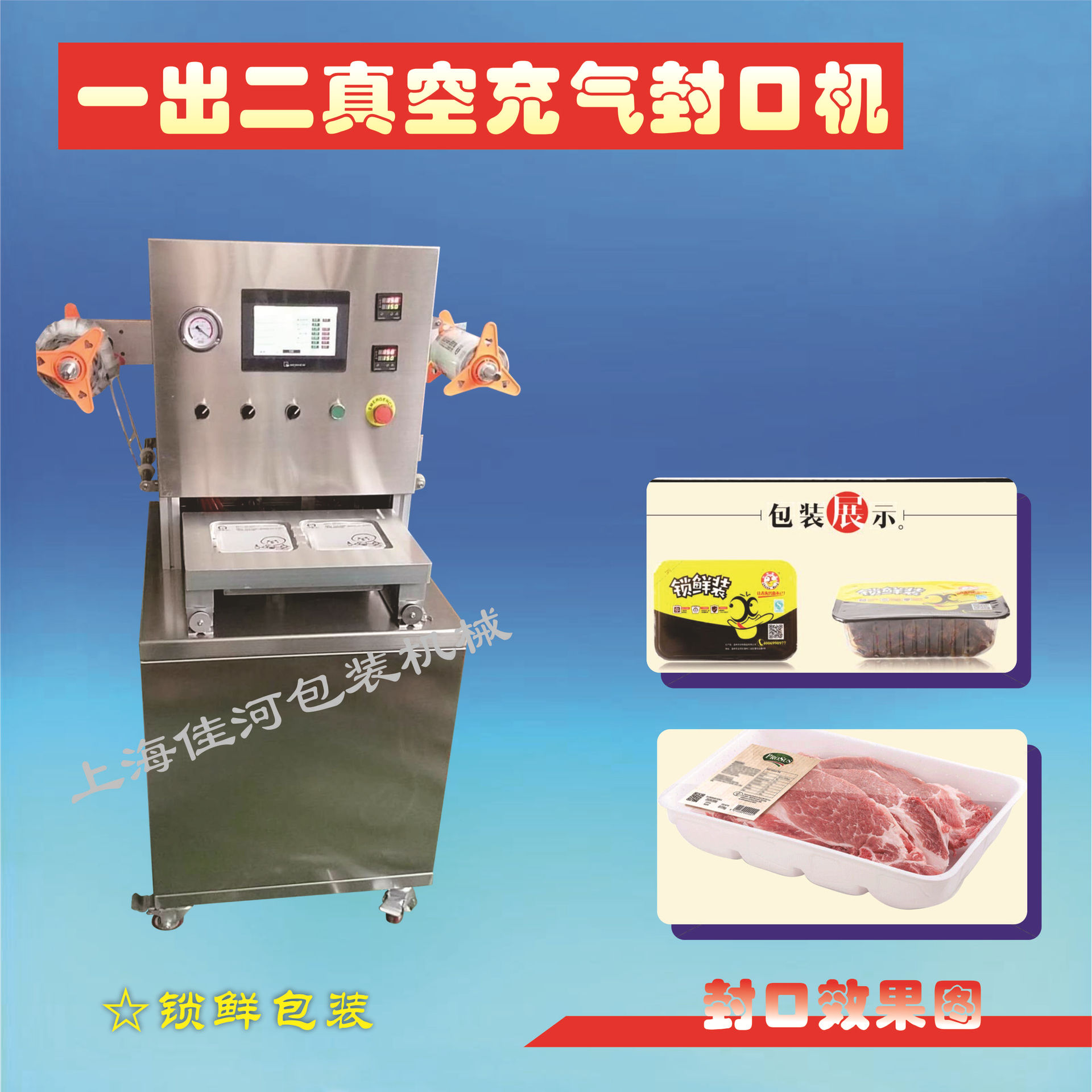 一出二真空充氣封口機(jī) 圖片