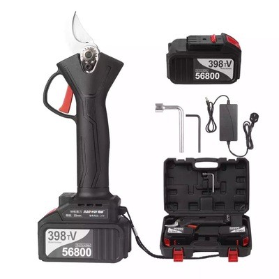 3公分電動修枝剪果樹剪鋰電園林剪刀跨境爆款可貼牌可定制