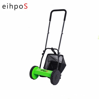 廠家直供出口割草機無動力手推式滾刀草坪機小型家用草坪除草機