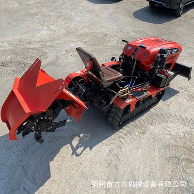 廠(chǎng)家銷(xiāo)售柴油履帶式旋耕機(jī)多功能開(kāi)溝施肥一體起壟開(kāi)溝回填