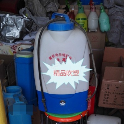 廠家批發供應20L升背負式電動噴霧器吹塑白桶企鵝款農用打藥機