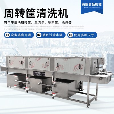 周轉筐清洗機 自動化水果蔬菜塑料筐清洗機 商用雞蛋筐洗筐機