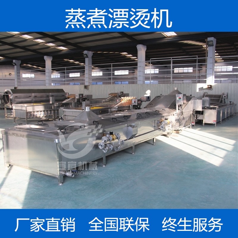 專業(yè)生產(chǎn)大型米粉米線蒸煮漂燙機 全自動粉絲粉條蒸煮漂燙流水線