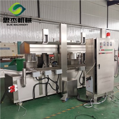 帶魚油炸機 魚罐頭油炸生產設備 魚類油炸流水線 思杰廠家制作