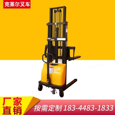 半電動(dòng)堆高車2噸電動(dòng)液壓升降叉車電瓶裝卸貨1噸小型自動(dòng)搬運(yùn)鏟車
