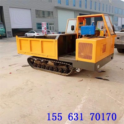 山東座駕履帶運輸車 水利改造農(nóng)田自卸運輸車 果園園林手扶運輸車