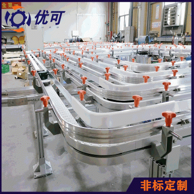 廠家非標定制柔性鏈環(huán)形輸送線循環(huán)冷卻液態(tài)產(chǎn)品輸送新款冷卻輸送