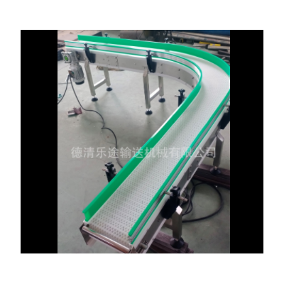 食品塑料網帶轉彎輸送機塑料網鏈輸送機 可定做