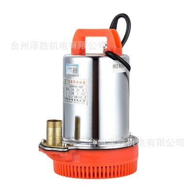 廠家直銷外貿款12V24V促銷價不銹鋼直流潛水泵大流量電瓶車抽水泵