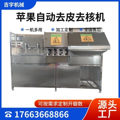 蘋果去皮去核機 蘋果去皮捅核分瓣機 蘋果片加工成套生產線