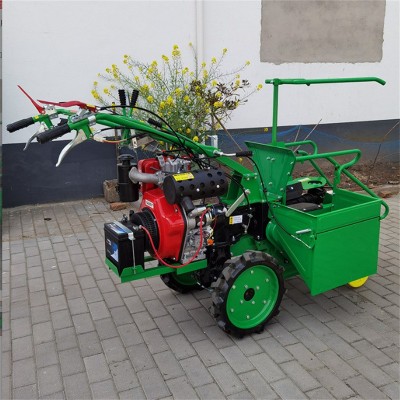 玉米收割摘穗機農業機械小型苞谷收割機手扶式收玉米機