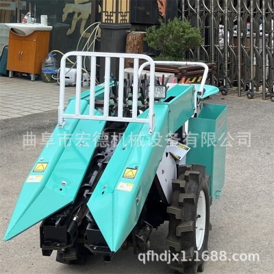 小型手扶帶玉米收割機 柴油18馬力收獲機 單壟玉米采收機
