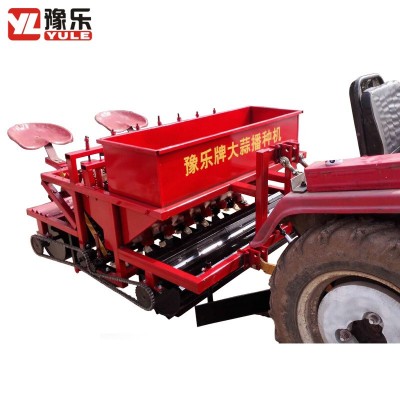 廠家直銷豫樂牌四輪車帶大蒜播種機農用大蒜種植機