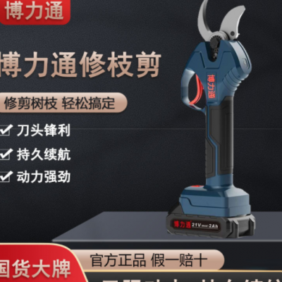 平推式電動修枝剪園林工具粗枝剪充電式剪枝機(jī)鋰電果樹剪廠家批發(fā)