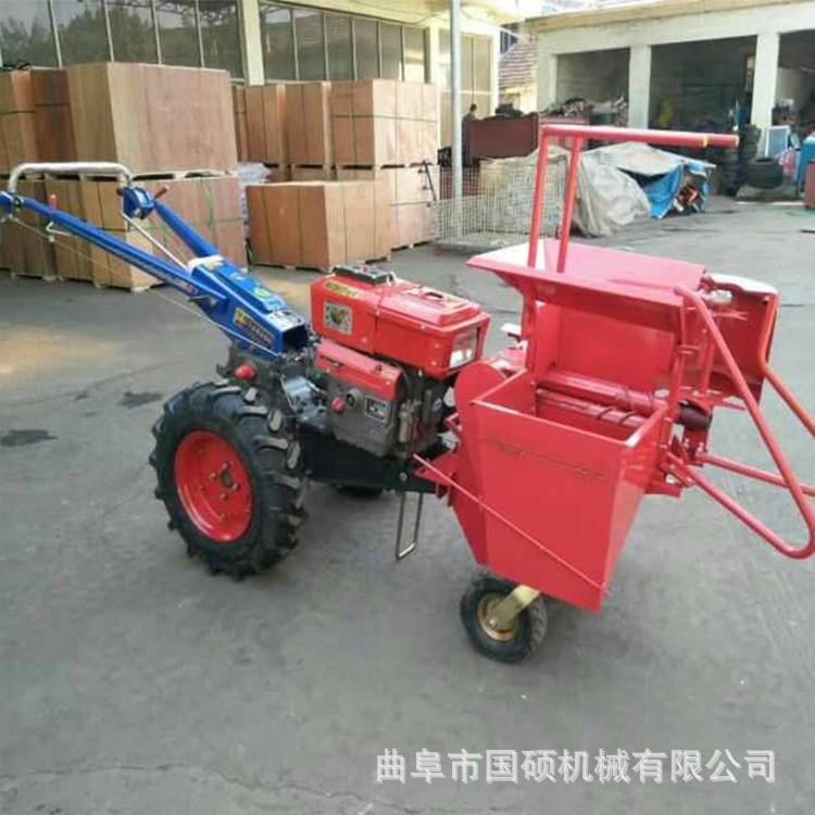 玉米收獲粉碎機 柴油單行玉米收獲機 直聯電啟動玉米收獲還田機