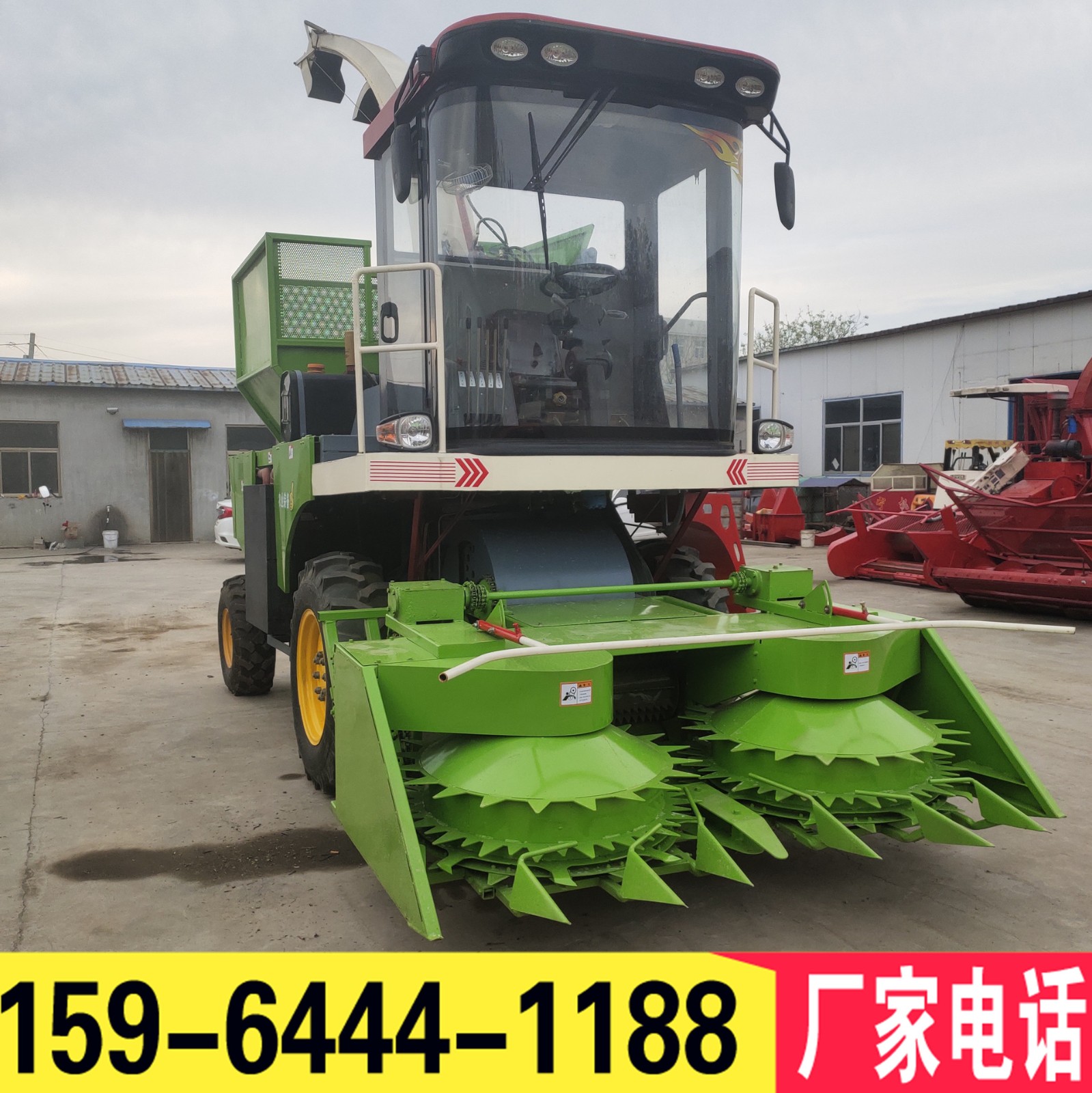 玉米秸稈粉碎收割機青儲機青貯飼料牧草回收打包打捆機圓盤式