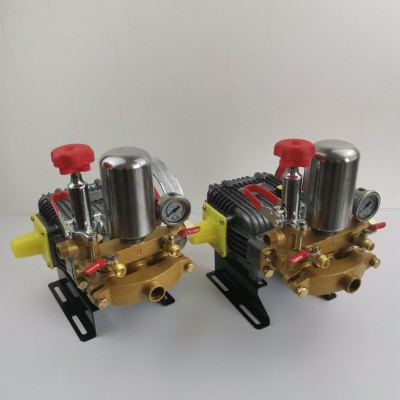 22/26三缸柱塞農用泵動力噴霧器高壓免黃油陶瓷打藥機條紋打藥泵