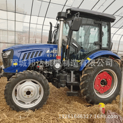 農(nóng)用收割機(jī)小型四輪犁田拖拉機(jī)果園秸稈還田機(jī)扎草收割四輪拖拉機(jī)