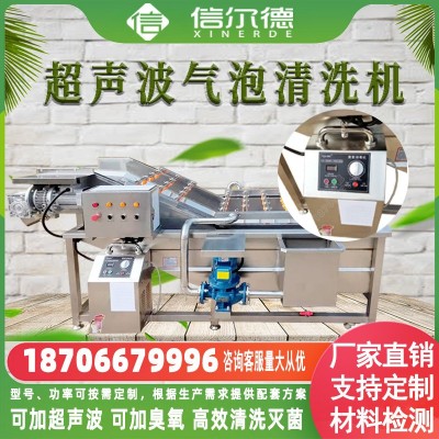 高壓噴淋小龍蝦清洗機(jī) 果蔬氣泡清洗機(jī) 山野菜韭菜鼓泡式清洗設(shè)備