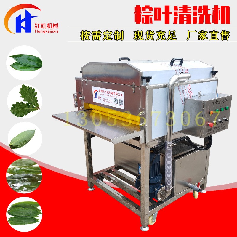 自動化荷葉清洗設備 全自動粽葉清洗機設備 噴淋式毛輥清洗設備