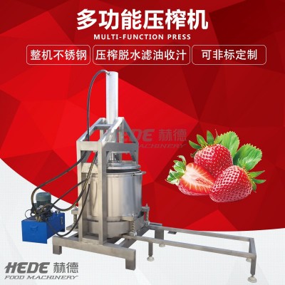 供應(yīng)氣動水果榨汁過濾壓榨機(jī)果汁壓榨設(shè)備 果汁果酒酒糟壓榨機(jī)