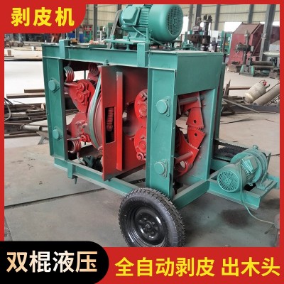 樹枝果木環式剝皮機 10米長楊樹榆木桉樹扒皮機 敞口去皮機