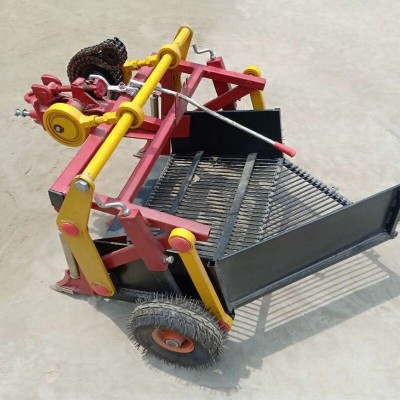四輪車帶收花生機 刨花生的機器農用花生收割機 單缸花生收獲機