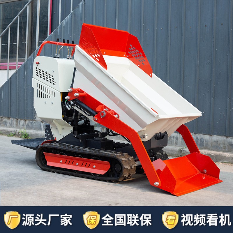 爬山虎履帶運輸車 多功能全地形裝卸車農用果園拖拉機山地自卸車