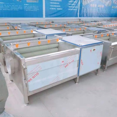 毛輥清洗機 海蠣子清洗去泥機 土豆根莖類果蔬去皮清洗機廠家直銷