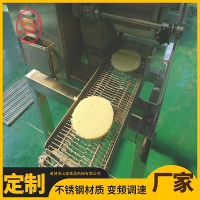 全自動圓形牛肉餅成型機 漢堡肉餅成型機 山源100型肉餅機價格