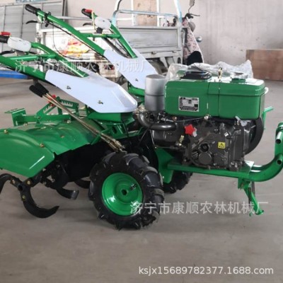 180柴油微型耕地機 四驅(qū)除草松土耕地犁地機 常發(fā)柴油旋耕機