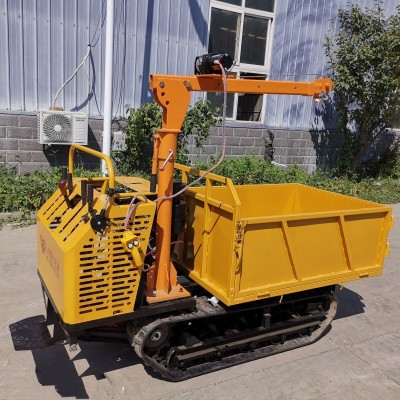 小型爬山虎履帶運輸車手扶履帶自卸車山地果園農用運輸車