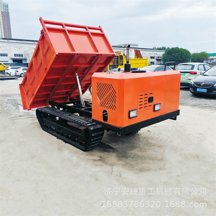 丘陵山地農用履帶車 5噸木材運輸爬山虎 橡膠包鋼板履帶運輸車