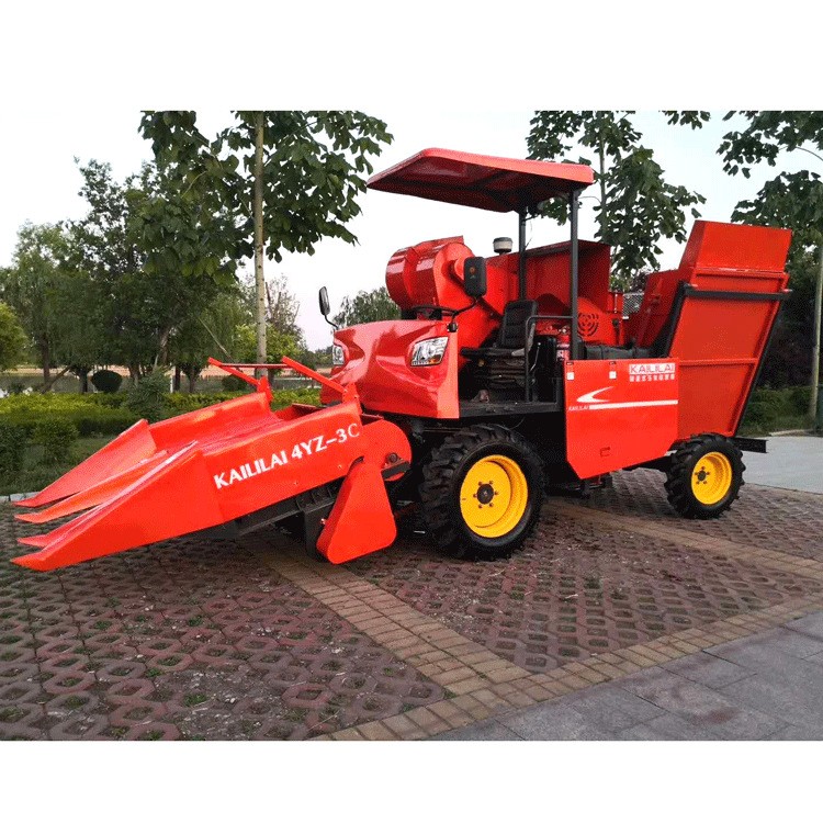 現貨批發自走式玉米聯合收割機 兩行三行全自動米聯合收割機