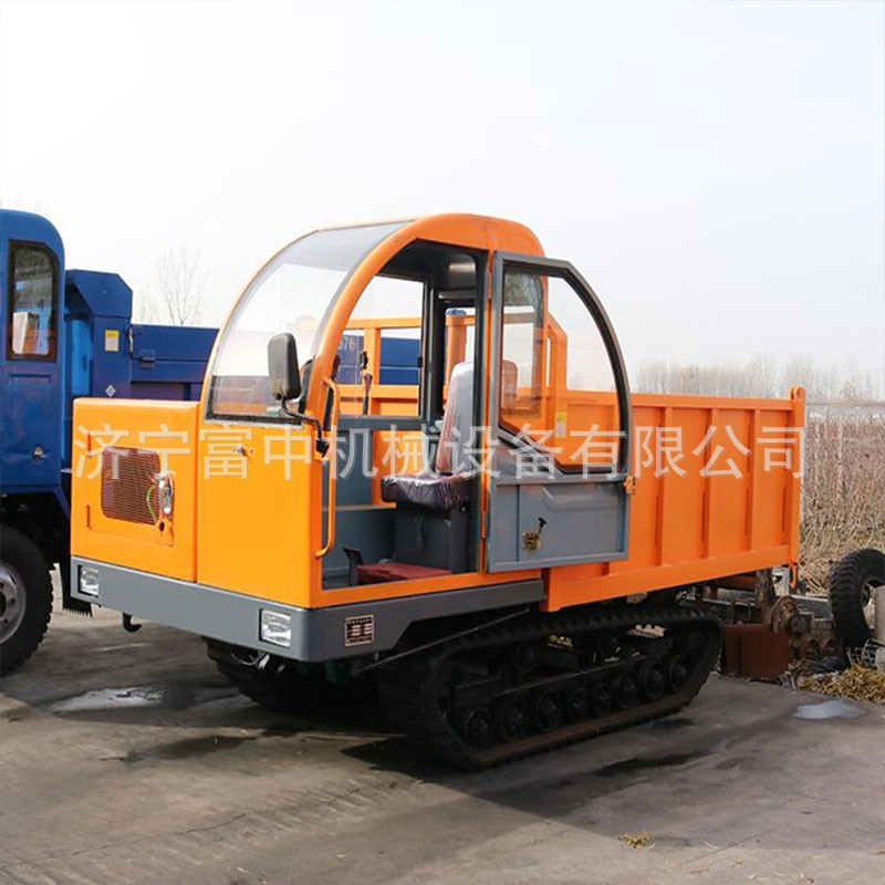 農用履帶翻斗車渣土運輸履帶自卸車液壓自卸履帶底盤運輸車