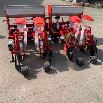 四行農用花生播種機 小型玉米播種器 起壟覆膜播種機