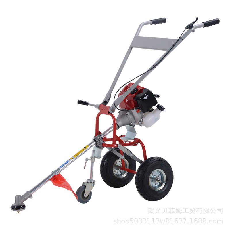 廠家直供高品質(zhì)手推式汽油割草機 多功能收割神器除草 割灌機