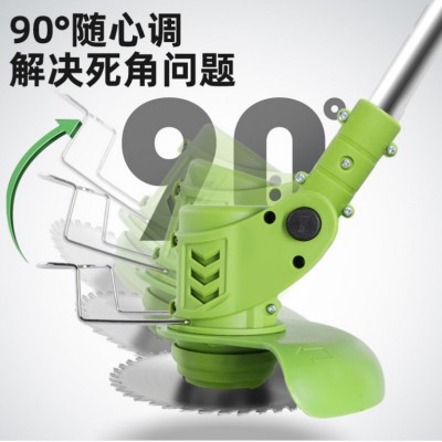 電商一件代發鋰電割草機家用小型除草機充電打草機多功能鋤草神器