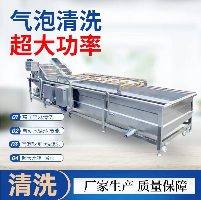 全自動氣泡清洗機 辣椒大棗果蔬清洗機 商用大型銀耳玉米清洗設備