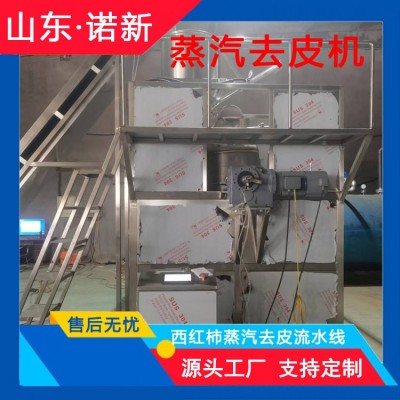 馬鈴薯蒸汽去皮機 大型山芋山藥高溫爆皮設備 西紅柿熱燙去皮脫皮