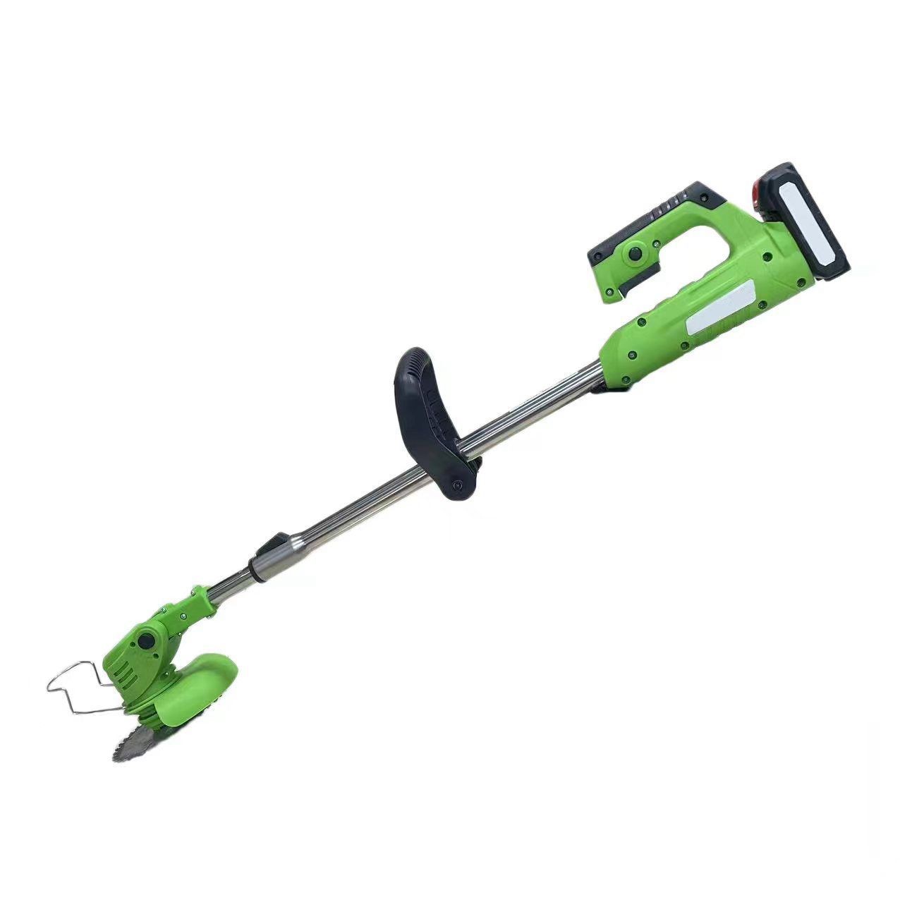 家用農(nóng)用手提式小型除草機(jī)充電鋰電池?zé)o線割草機(jī)21V二電1充割草機(jī)