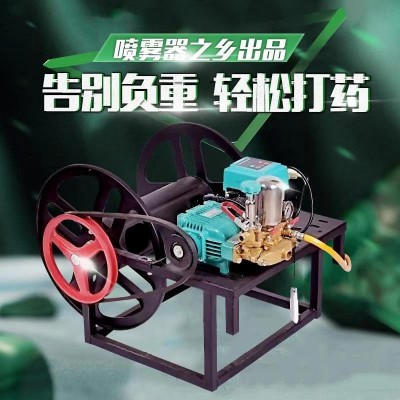 2020款電動打藥機 64V48v全自動收管機 高壓三缸泵電動車噴霧器