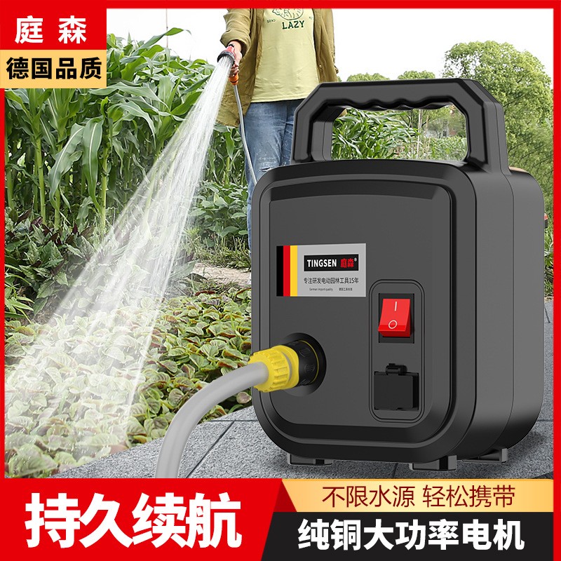 充電式抽水泵澆花澆菜抽水機蓄電池鋰電池園林灌溉農田澆水機神器