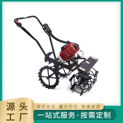 多功能小型手推兩沖程除草微耕機(jī)開溝松土田園旋耕機(jī)可定 制批發(fā)