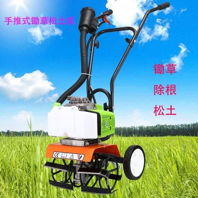 廠家直銷90小型農田除草機 山地開荒翻地旋耕機 兩沖程汽油微耕