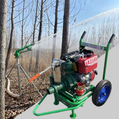 農(nóng)田澆灌3寸噴灌泵 雙葉輪揚程120米風(fēng)冷柴油高揚泵